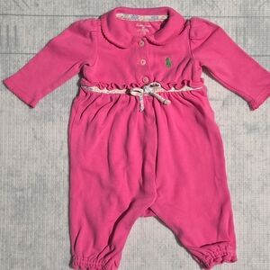 Ralph Lauren Magenta Baby Romper 3 Months